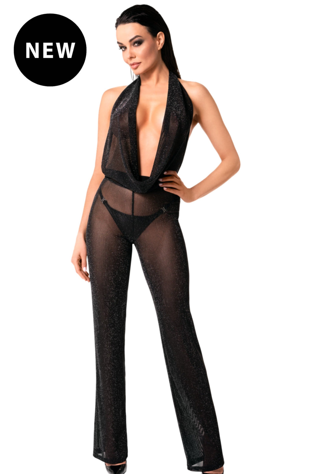 Luminara shiny tulle overall